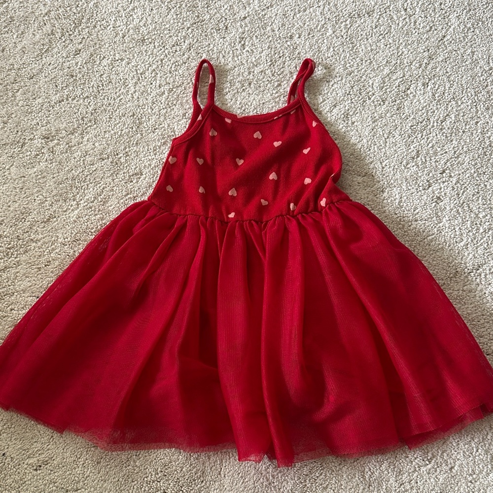 Old Navy Red Tulle Heart Sundress